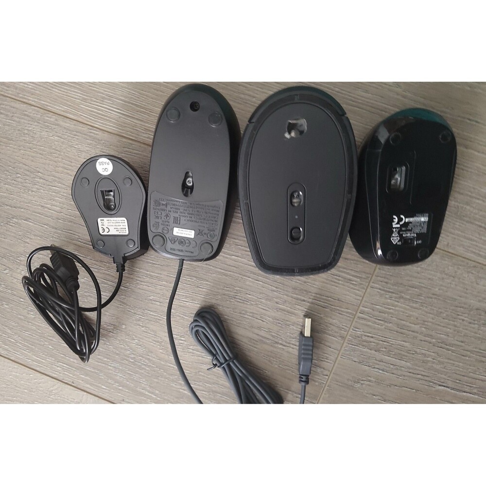 LOT PC Computer Mouse Wireless Wired USB Logitech Keyboard - Picture 3 of 6